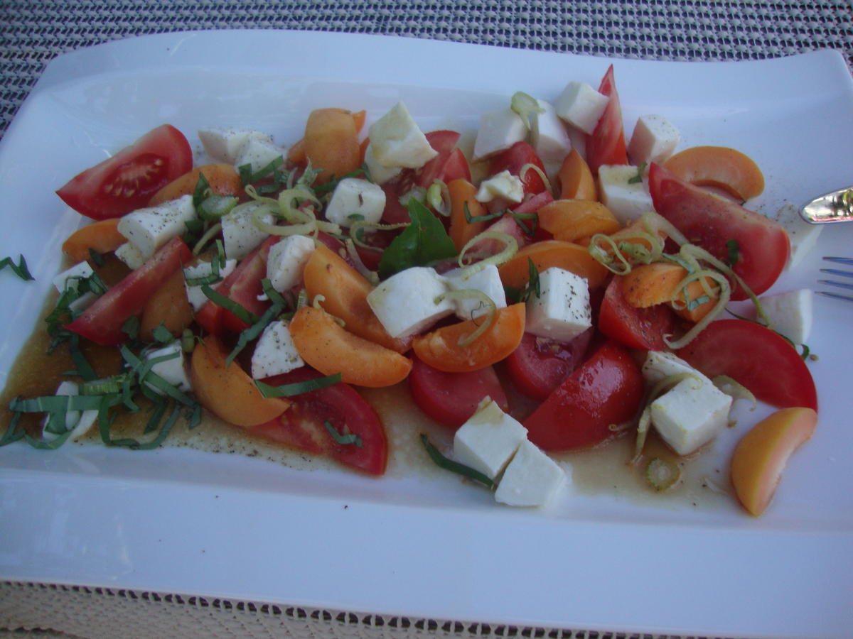 Mozzarella mit Tomaten und Marillen - Rezept - Bild Nr. 365