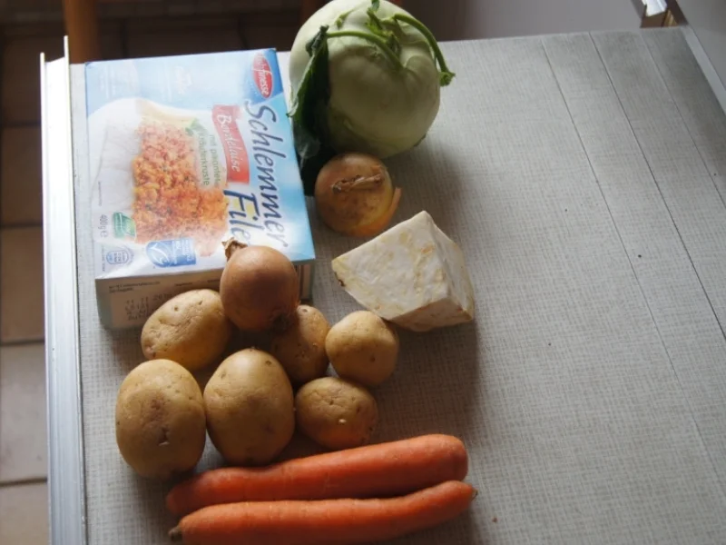 Schlemmerfilet Bordelaise mit Rahm-Kohlrabi und Möhren-Sellerie-Kartoffelstampf - Rezept - Bild Nr. 225