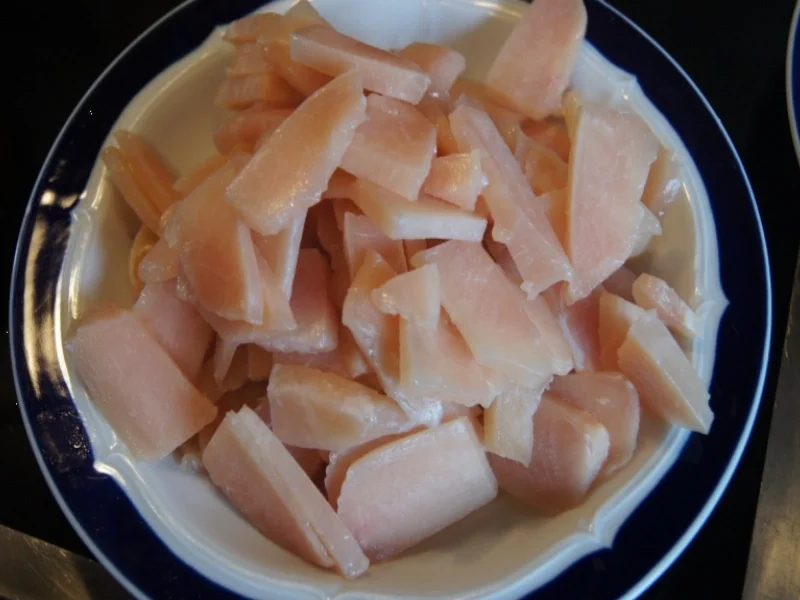 Rezept: Chinesische Nudeln süß-sauer im Wok mit Hähnchenbrustfilet und Ananas Bild Nr. 240 Chinesische Nudeln süß-sauer im Wok mit Hähnchenbrustfilet und Ananas - Rezept - Bild Nr. 240