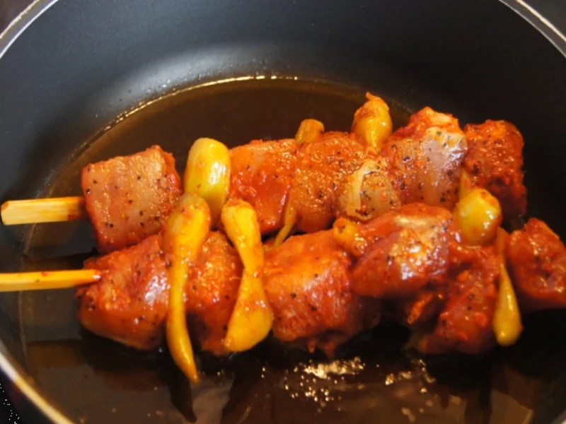 Rezept: Feuerspieß mit Beilagen Bild Nr. 237 Feuerspieß mit Beilagen - Rezept - Bild Nr. 237