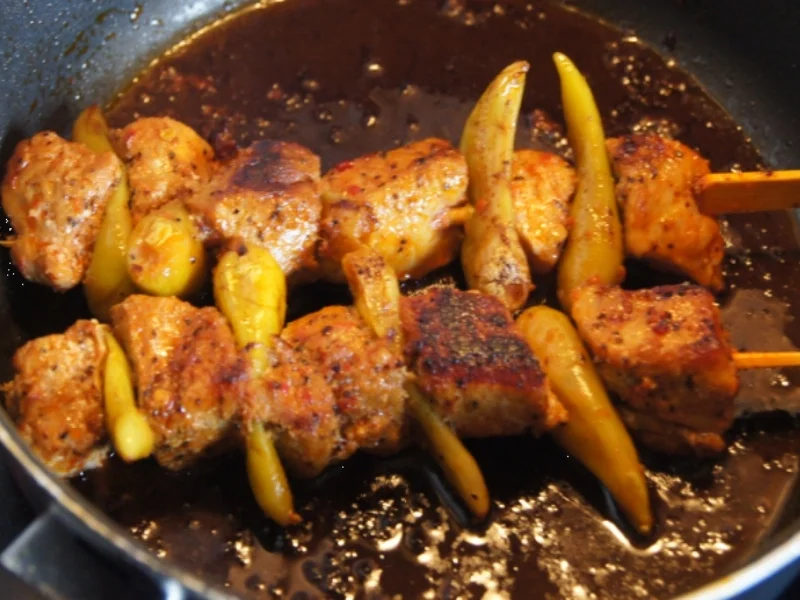 Rezept: Feuerspieß mit Beilagen Bild Nr. 239 Feuerspieß mit Beilagen - Rezept - Bild Nr. 239