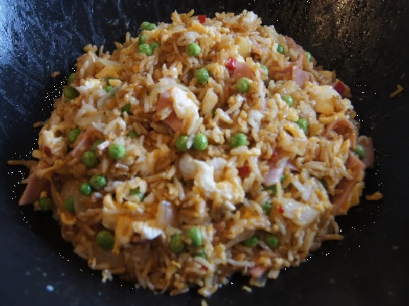 Rezept: Gebratener Eierreis im Wok Bild Nr. 243 Gebratener Eierreis im Wok - Rezept - Bild Nr. 243