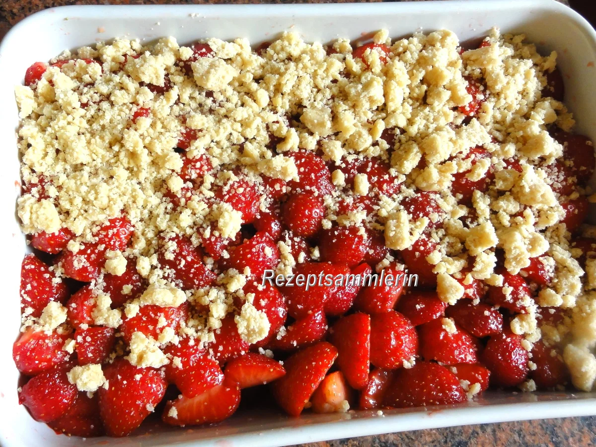 Dessert:   ERBEER/STACHELBEER - CRUMBLE - Rezept - Bild Nr. 277