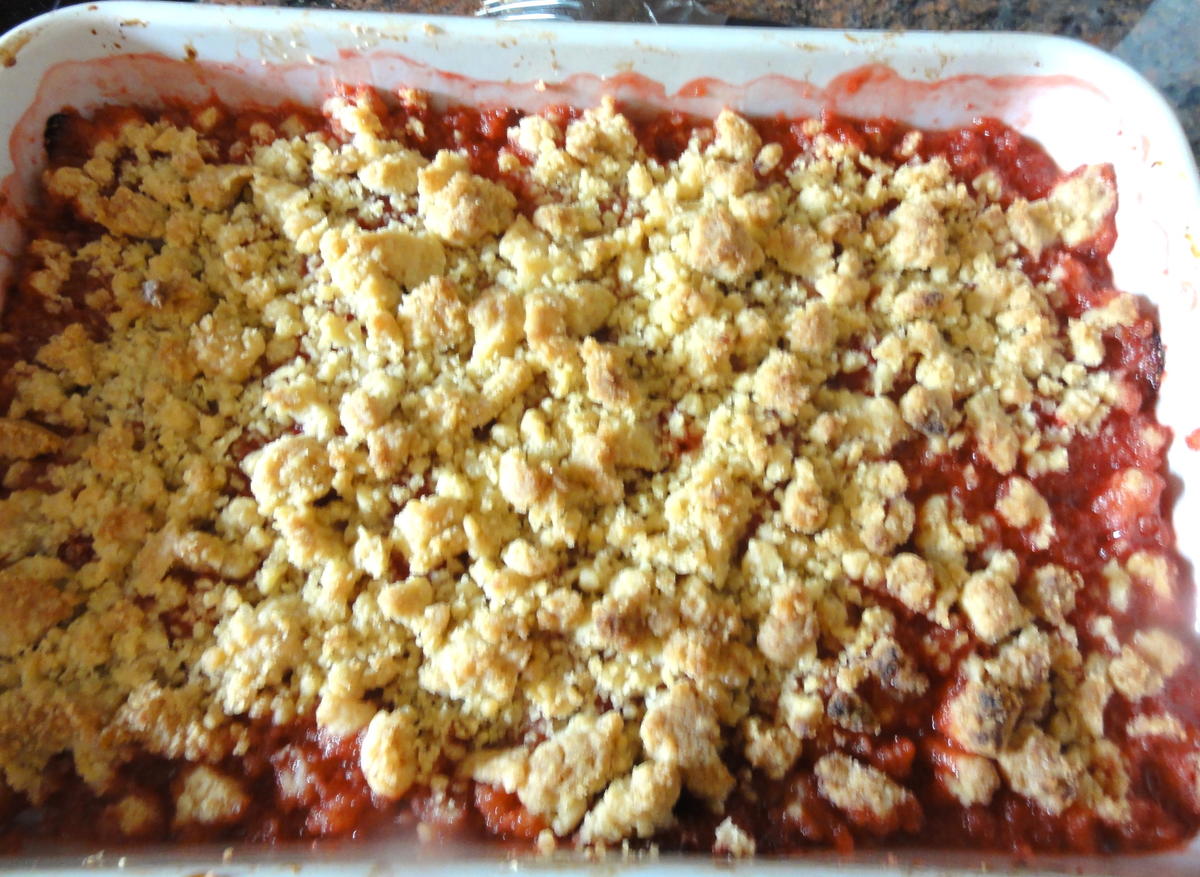 Dessert:   ERBEER/STACHELBEER - CRUMBLE - Rezept - Bild Nr. 278