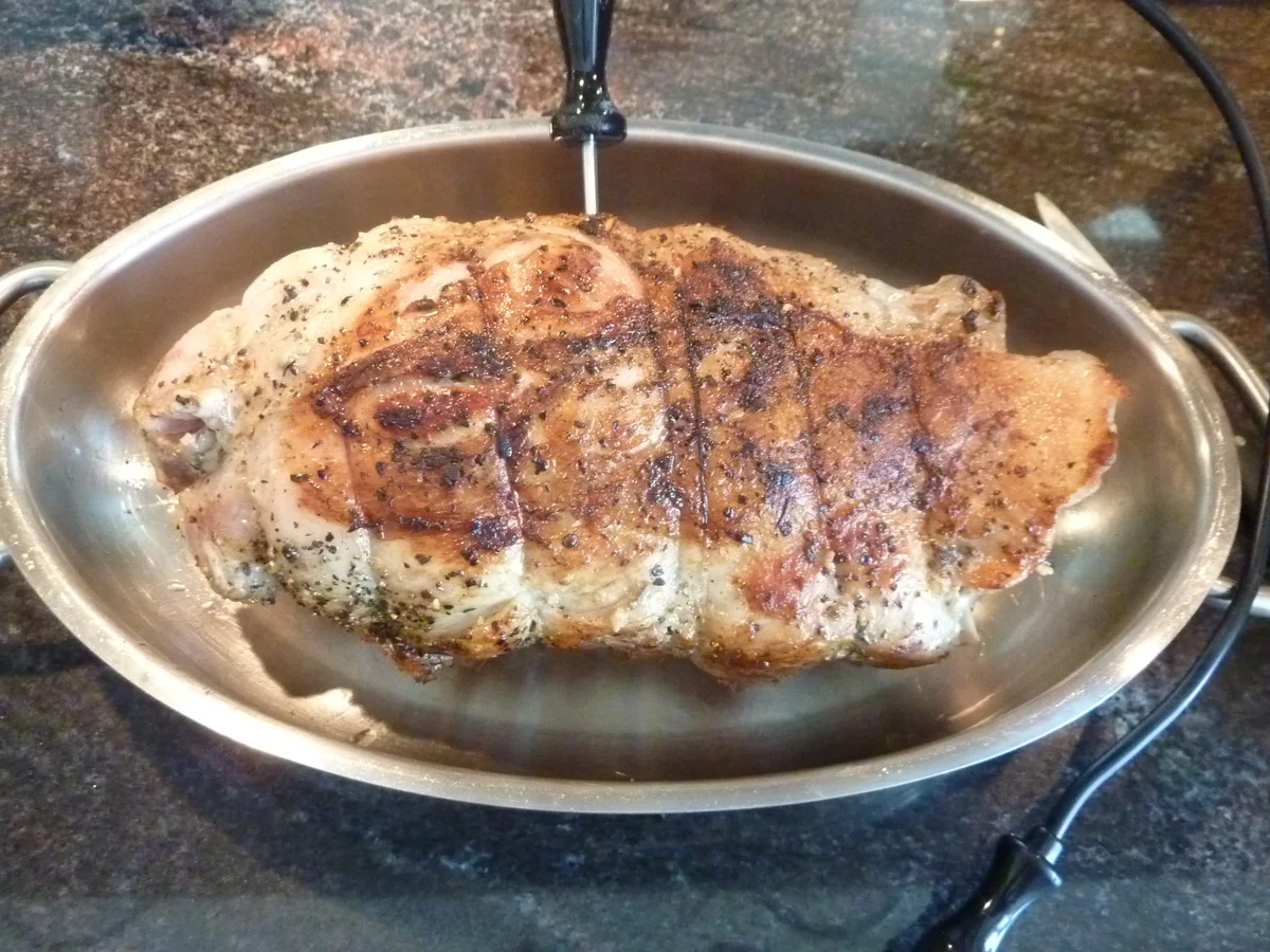 Schweineschulter- Braten mit Kräuter und Kohlsalat. - Rezept - Bild Nr. 278