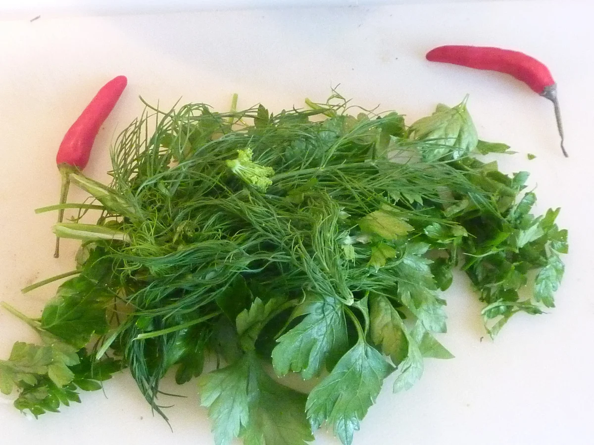 Schweineschulter- Braten mit Kräuter und Kohlsalat. - Rezept - Bild Nr. 285