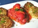 Blumenkohl - Puffer und Hähnchenschnitzel mit Erdbeer - Chutney - Rezept - Bild Nr. 281