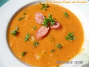Rezept: Rote -Linsen-Suppe mit Knacker Bild Nr. 281 Rote -Linsen-Suppe mit Knacker - Rezept - Bild Nr. 281
