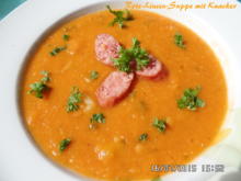 Rote -Linsen-Suppe mit Knacker - Rezept - Bild Nr. 281