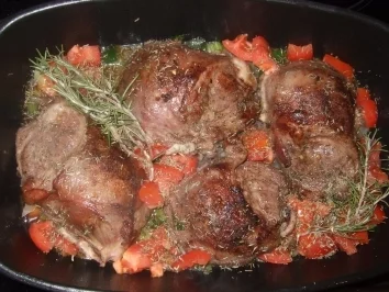 Schweinebacke mit Röstgemüse - Rezept