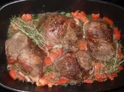 Schweinebacke mit Röstgemüse - Rezept