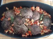 Schweinebacke mit Röstgemüse - Rezept