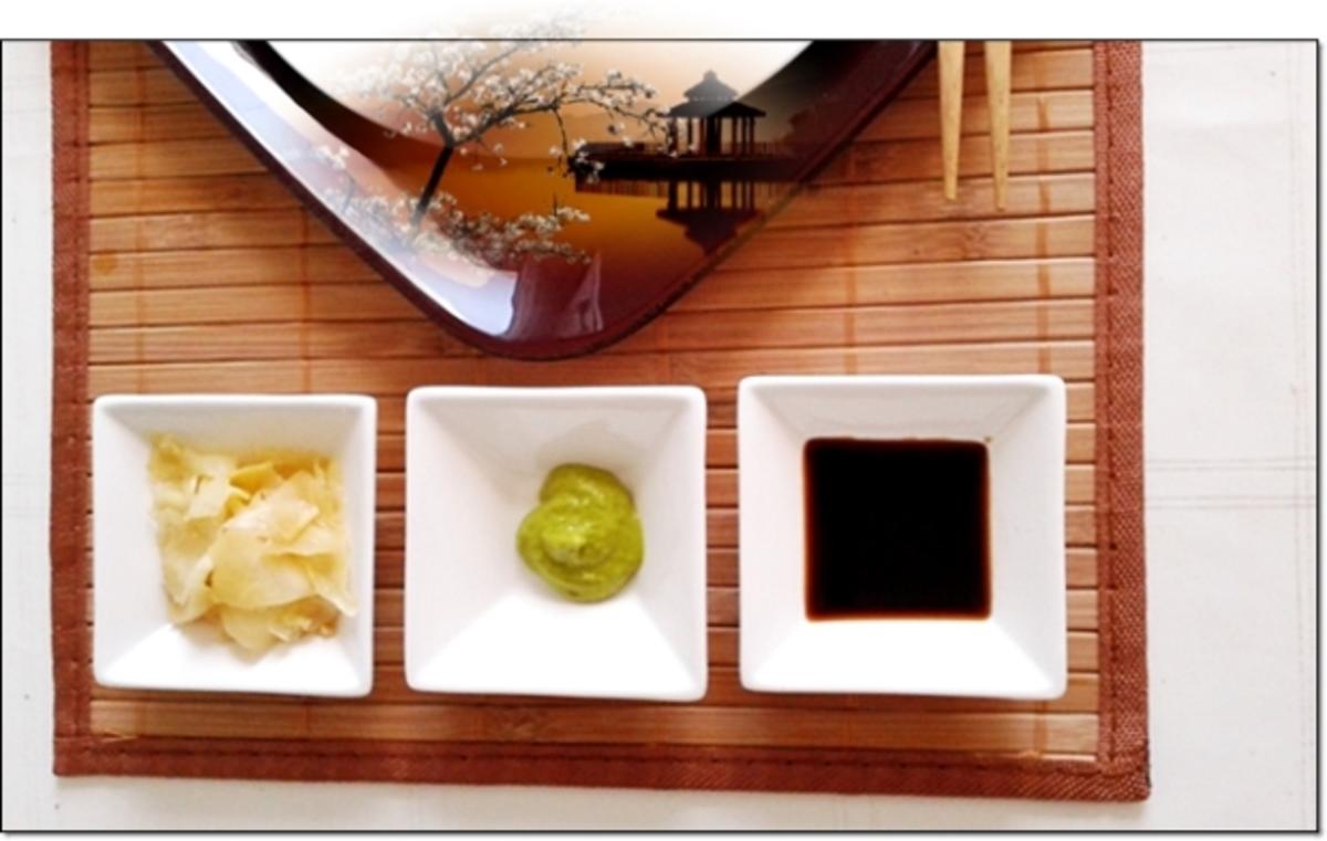 Sushi mit Surimi, Avocado und Gurke gefüllt - Rezept - Bild Nr. 1713