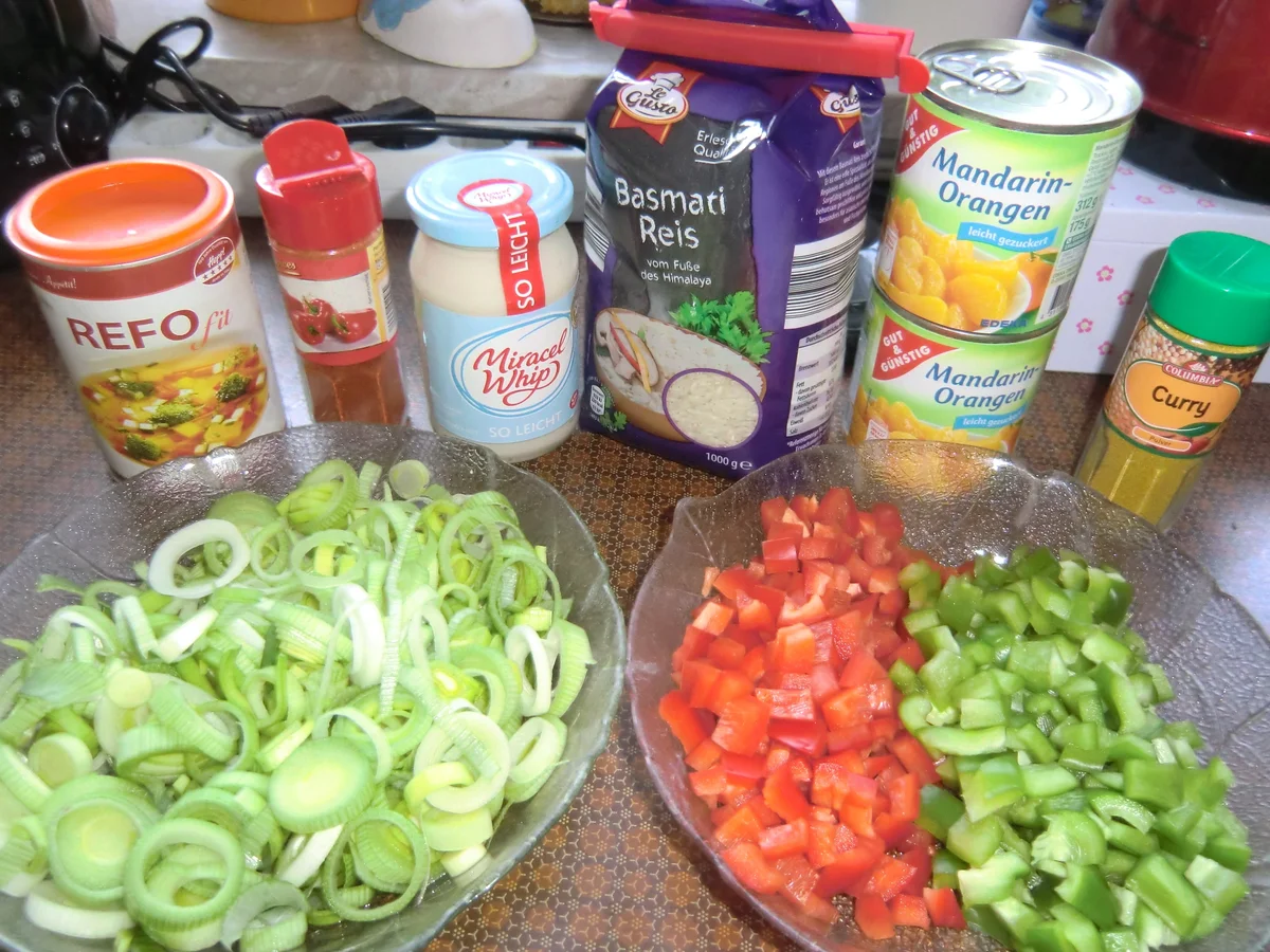 Rezept: Bunter Reis-Schichtsalat Bild Nr. 292 Bunter Reis-Schichtsalat - Rezept - Bild Nr. 292