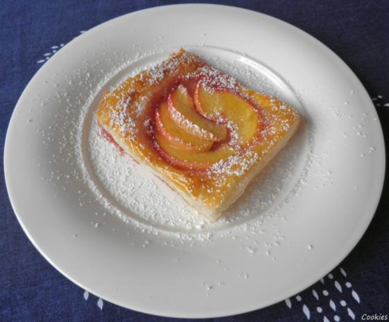 schnelle pfirsich blätterteig teile rezept kochbar de