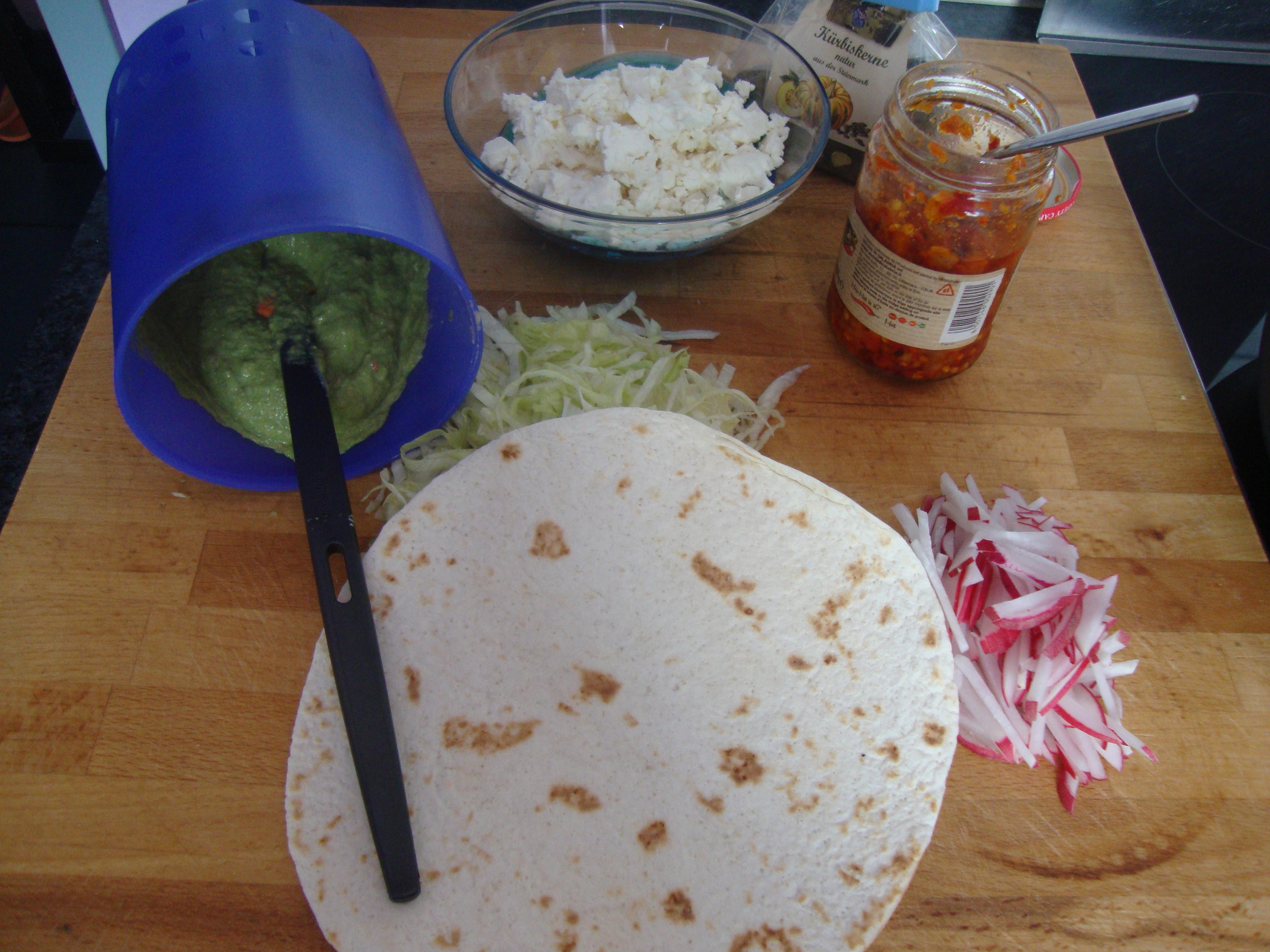 Wraps mit Avocadocreme & Radieschen - Rezept von archi1