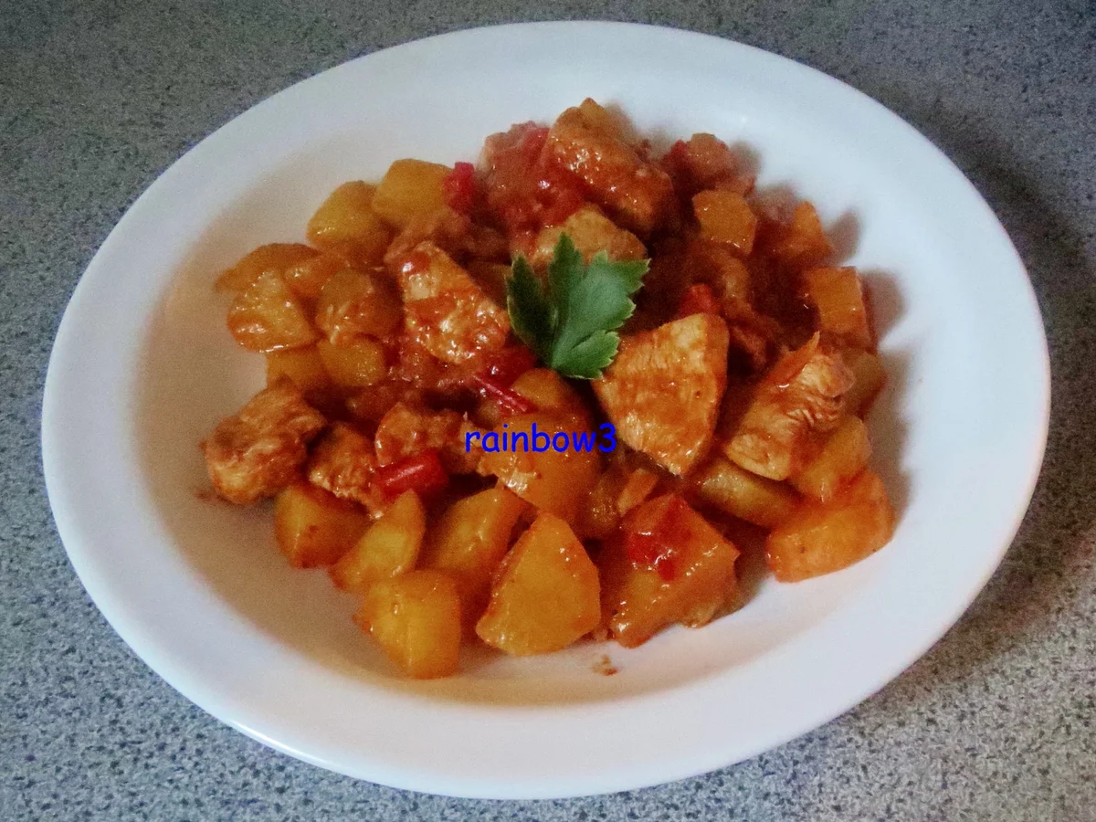 Kochen: Kartoffel-Hähnchen-Pfanne - Rezept - Bild Nr. 321