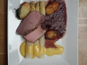 Iberico – Schwein – Schalotte – Erdapfel – Spargel – Orange - Rezept - Bild Nr. 328