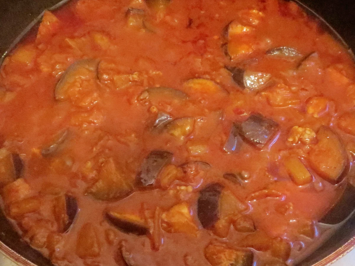 Kochen: Köfte mit Gemüse(-Sauce) und Sahne-Polenta - Rezept - Bild Nr. 332