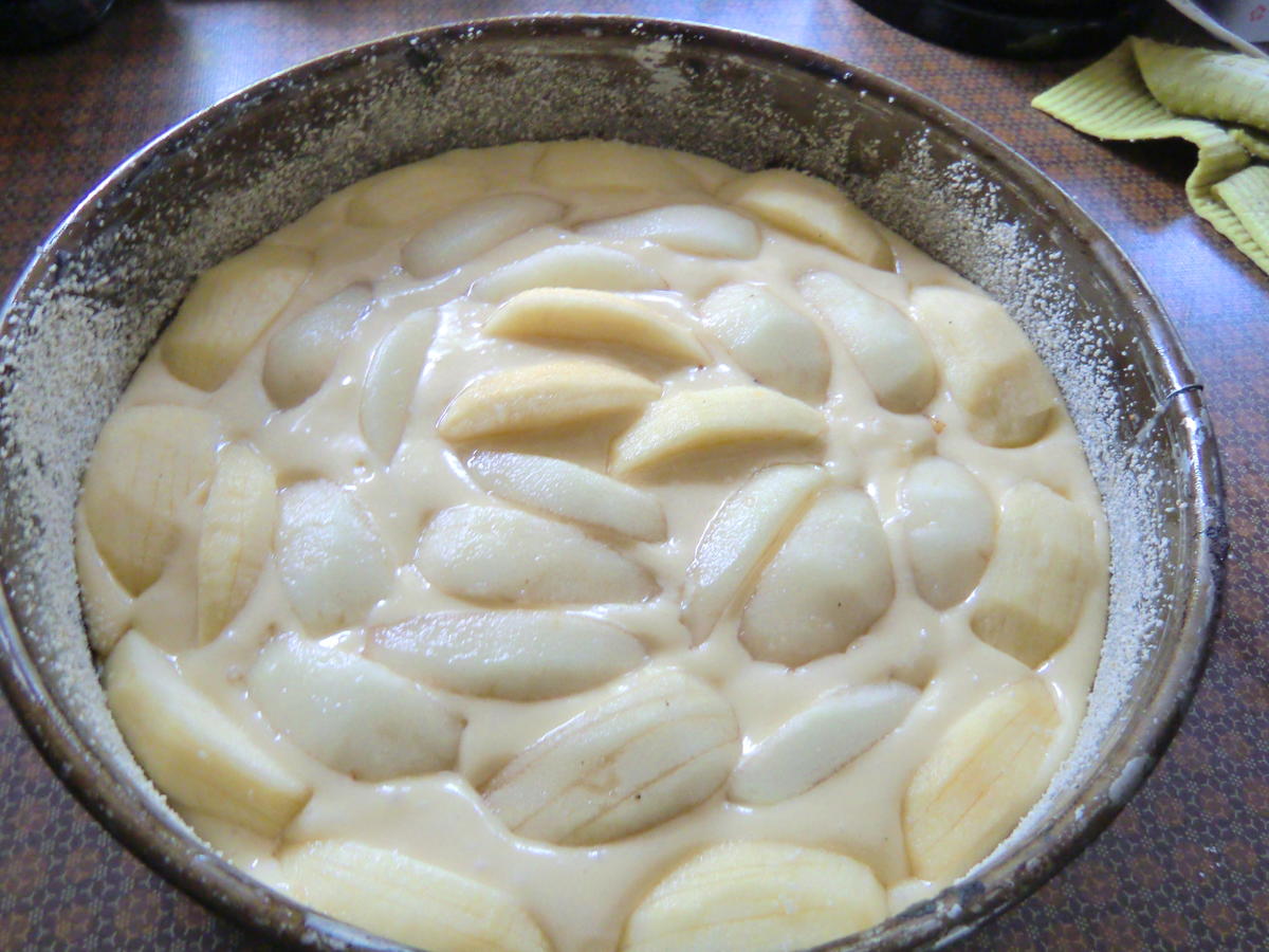 Apfel Birnen Kuchen - einfach - 209 kcal/100g