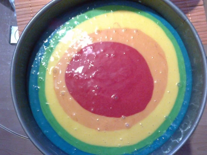 Rezept: Regenbogenkuchen Bild Nr. 356 Regenbogenkuchen - Rezept - Bild Nr. 356