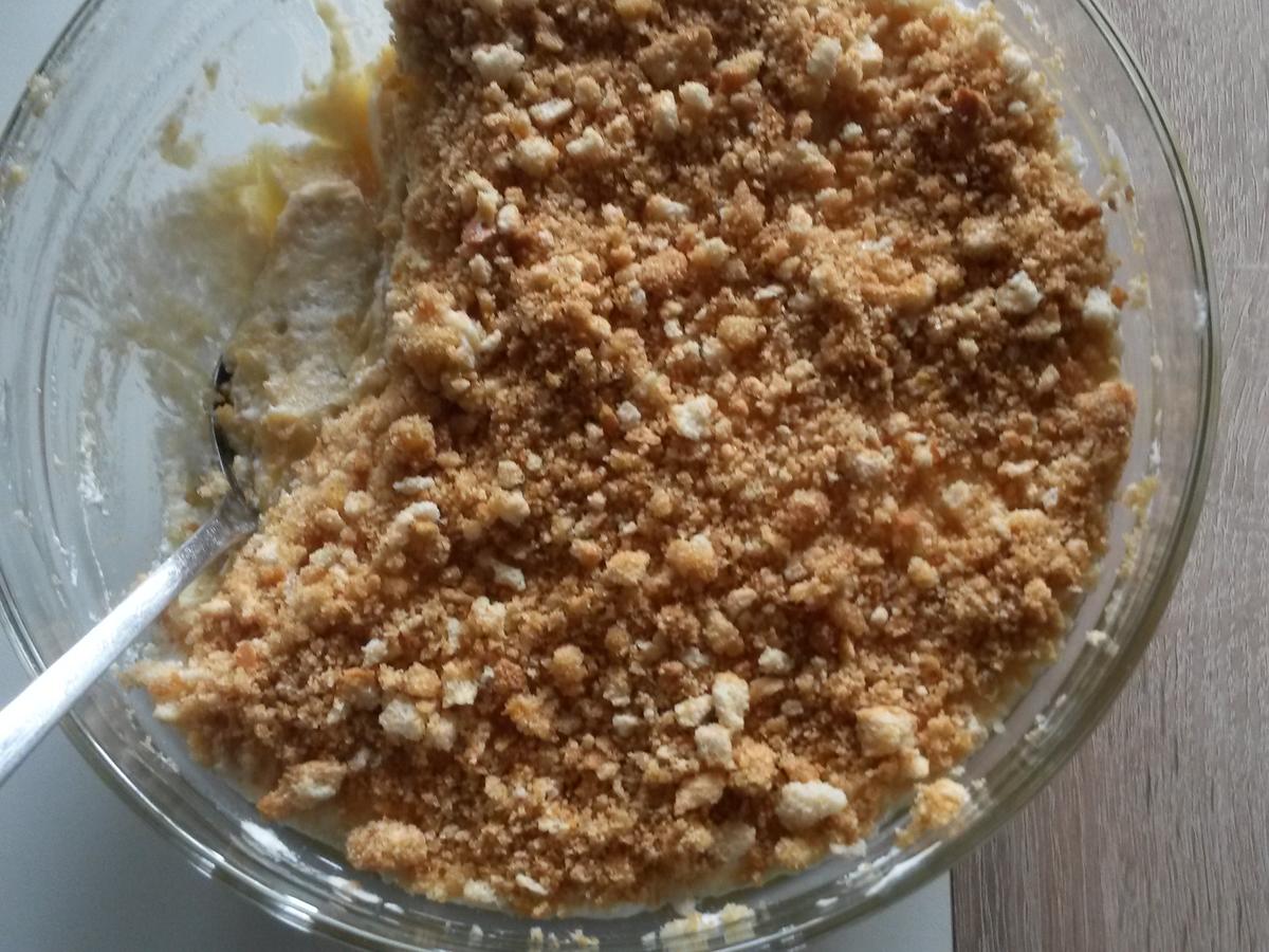 Apfelmus Sahne Zwieback Nachtisch - schnell &amp; einfach - 73 kcal/100g