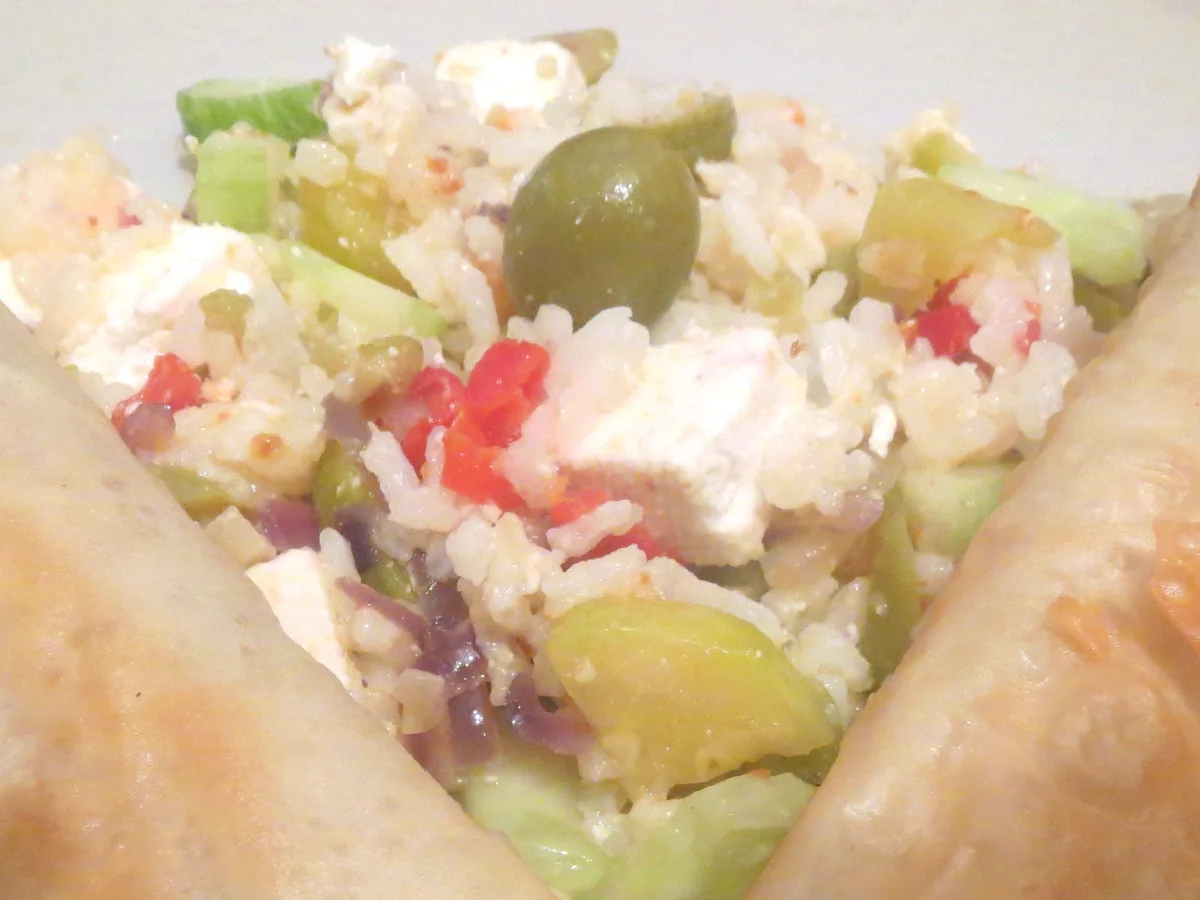 Rezept: Salat: Reis mit gedünstetem Gemüse Bild Nr. 361 Salat: Reis mit gedünstetem Gemüse - Rezept - Bild Nr. 361