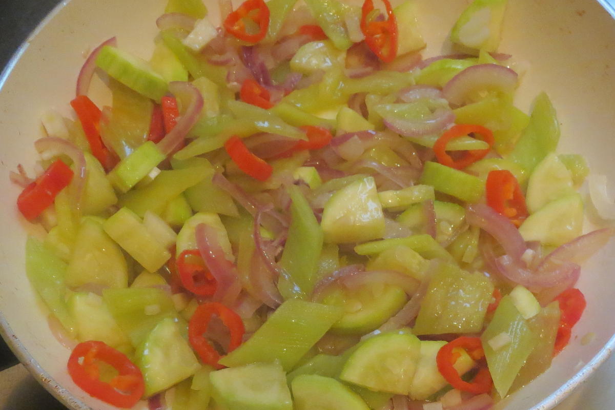 Salat: Reis mit gedünstetem Gemüse - Rezept - Bild Nr. 365