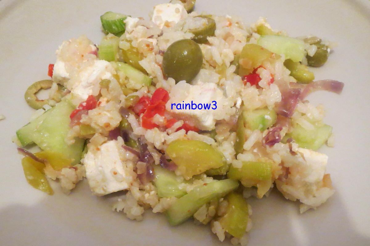 Salat: Reis mit gedünstetem Gemüse - Rezept - Bild Nr. 368