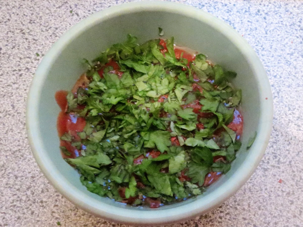 Vorspeise: Tomate auf Ei - Rezept - Bild Nr. 389