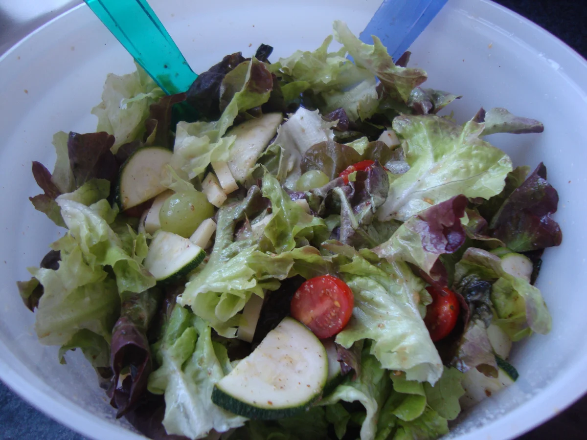 BUNTER BLATTSALAT MIT TRAUBEN - Rezept - Bild Nr. 391