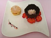 "Aufregender Dreier": Eis - Erdbeeren - Mandelkuchen - Rezept - Bild Nr. 435