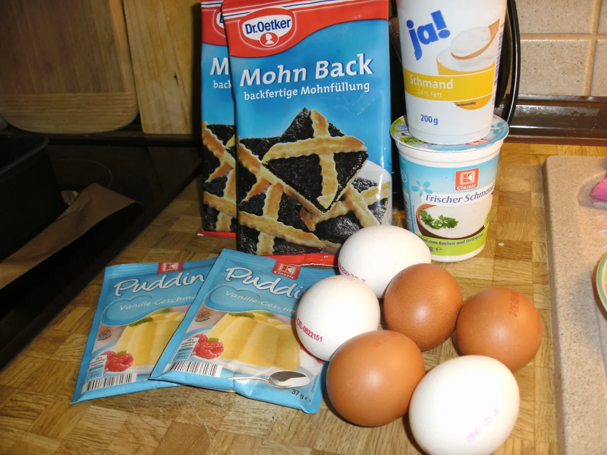 Kirschkuchen mit Mohnguss und Marzipanstreusel - Rezept - Bild Nr. 481