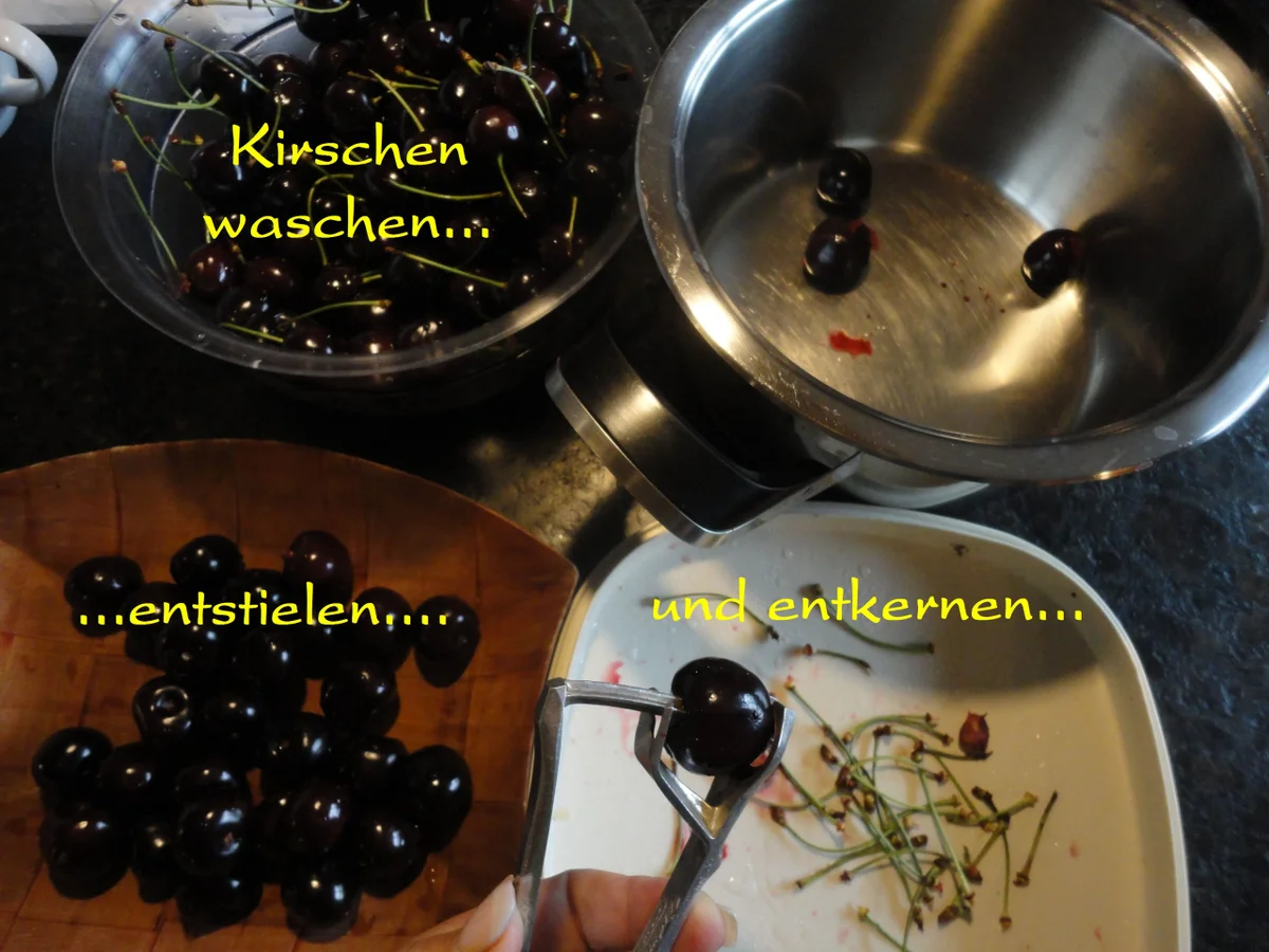 Rezept: feine Kirschen Marmelade Bild Nr. 501 feine Kirschen Marmelade - Rezept - Bild Nr. 501