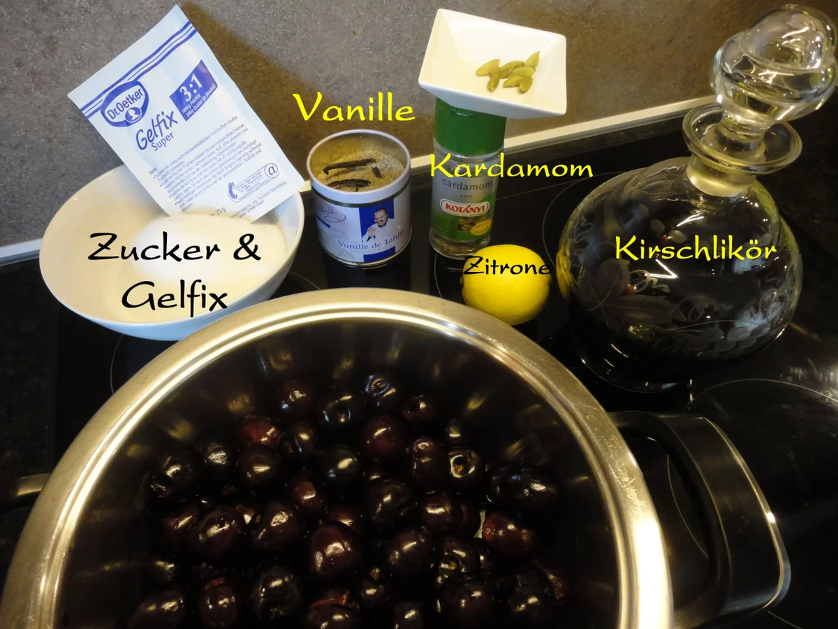 Rezept: feine Kirschen Marmelade Bild Nr. 502 feine Kirschen Marmelade - Rezept - Bild Nr. 502