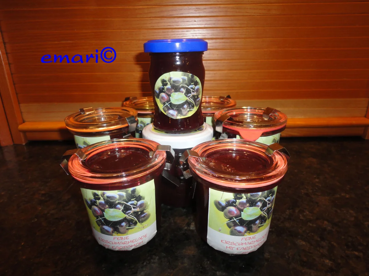 Rezept: feine Kirschen Marmelade Bild Nr. 502 feine Kirschen Marmelade - Rezept - Bild Nr. 502