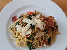 Spaghetti mit Tomaten-Spinat - Rezept - Bild Nr. 501