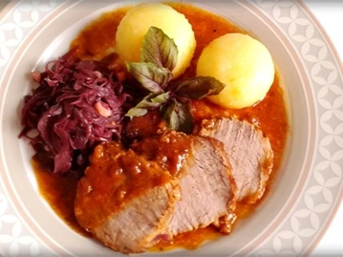 ❈ Kalbsbraten mit Rotkohl und Kartoffelklöße ❈ - Rezept - Bild Nr. 553