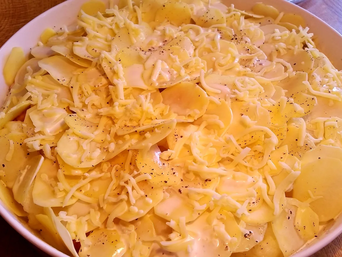 Rezept: Blumenkohl-Kartoffel-Auflauf Bild Nr. 559 Blumenkohl-Kartoffel-Auflauf - Rezept - Bild Nr. 559