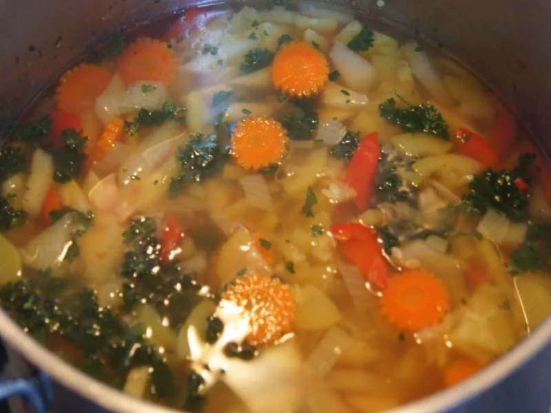 Gemüsesuppe quer durch den Garten - Rezept - Bild Nr. 559