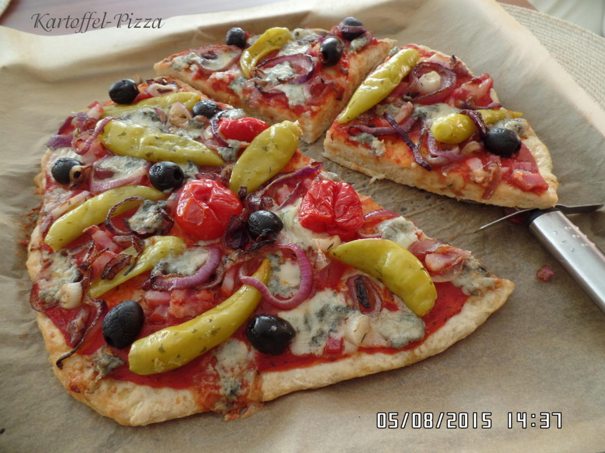 Kartoffel-Pizza - Rezept mit Bild - kochbar.de