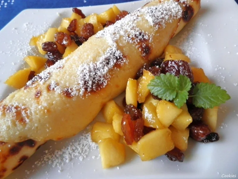 Buttermilchplinsen und Calvadosapfel - Rezept - Bild Nr. 581