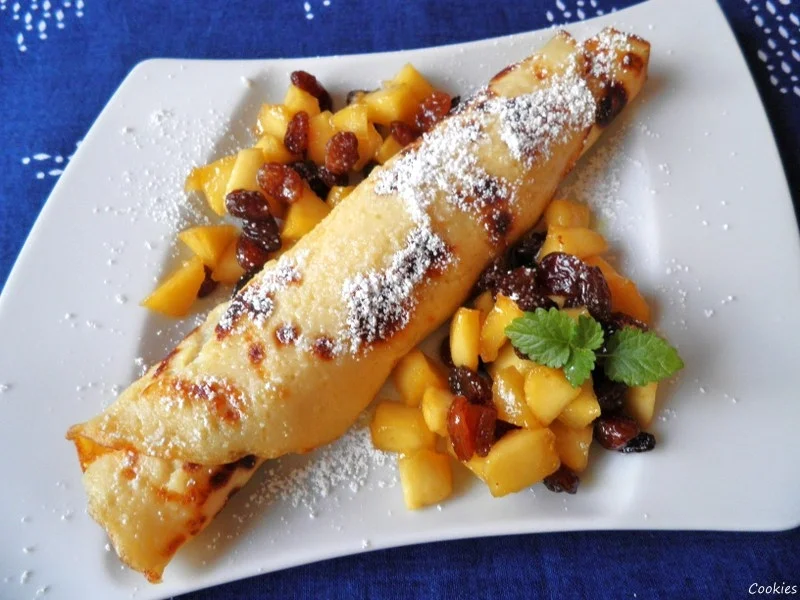 Buttermilchplinsen und Calvadosapfel - Rezept - Bild Nr. 587