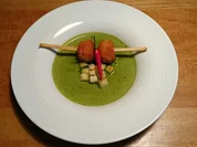 Kräutersuppe mit Chili-Croutons dazu Risottobällchen - Rezept - Bild Nr. 586
