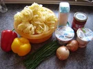 Tagliatelle an Paprika-Rahmsoße mit Hüttenkäse - Rezept - Bild Nr. 586