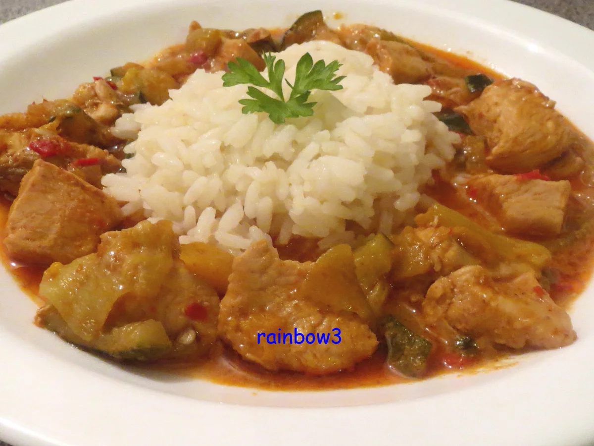 Kochen: Kokos-Hähnchen-Pfanne, fruchtig-scharf - Rezept - Bild Nr. 596