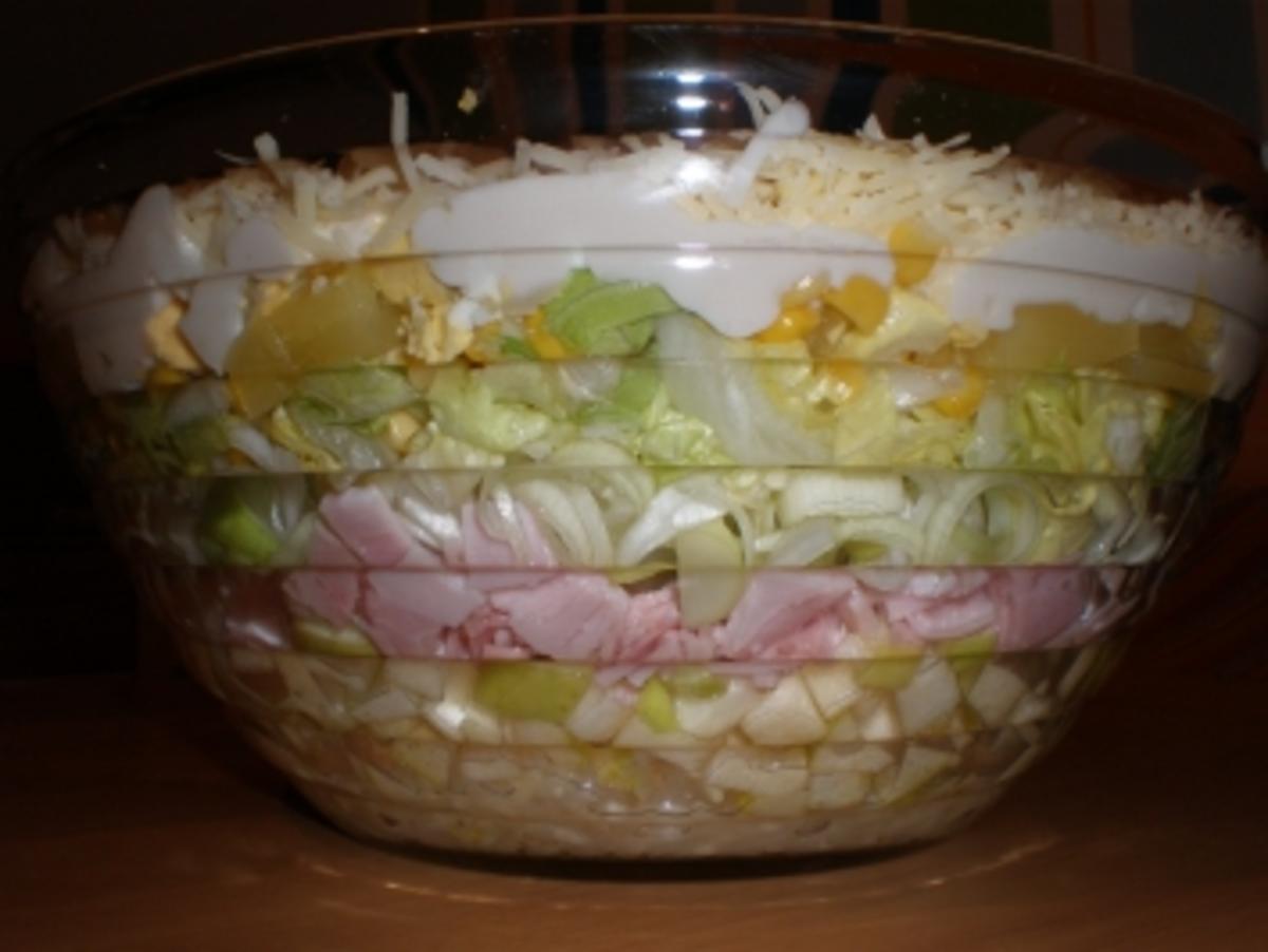 Schichtsalat Beliebt auf jeder Party - Rezept mit Bild - kochbar.de