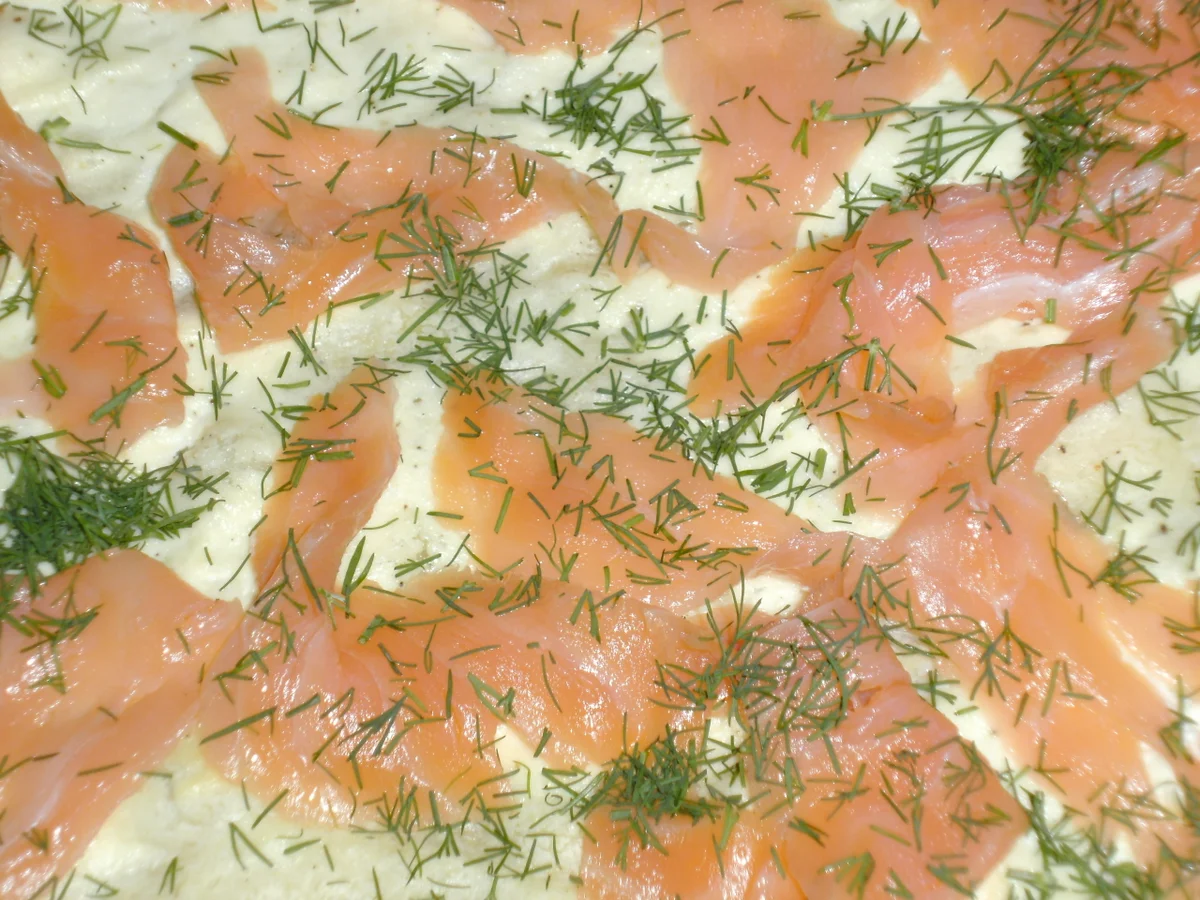 Flammkuchen mit Lachs - Rezept - Bild Nr. 605