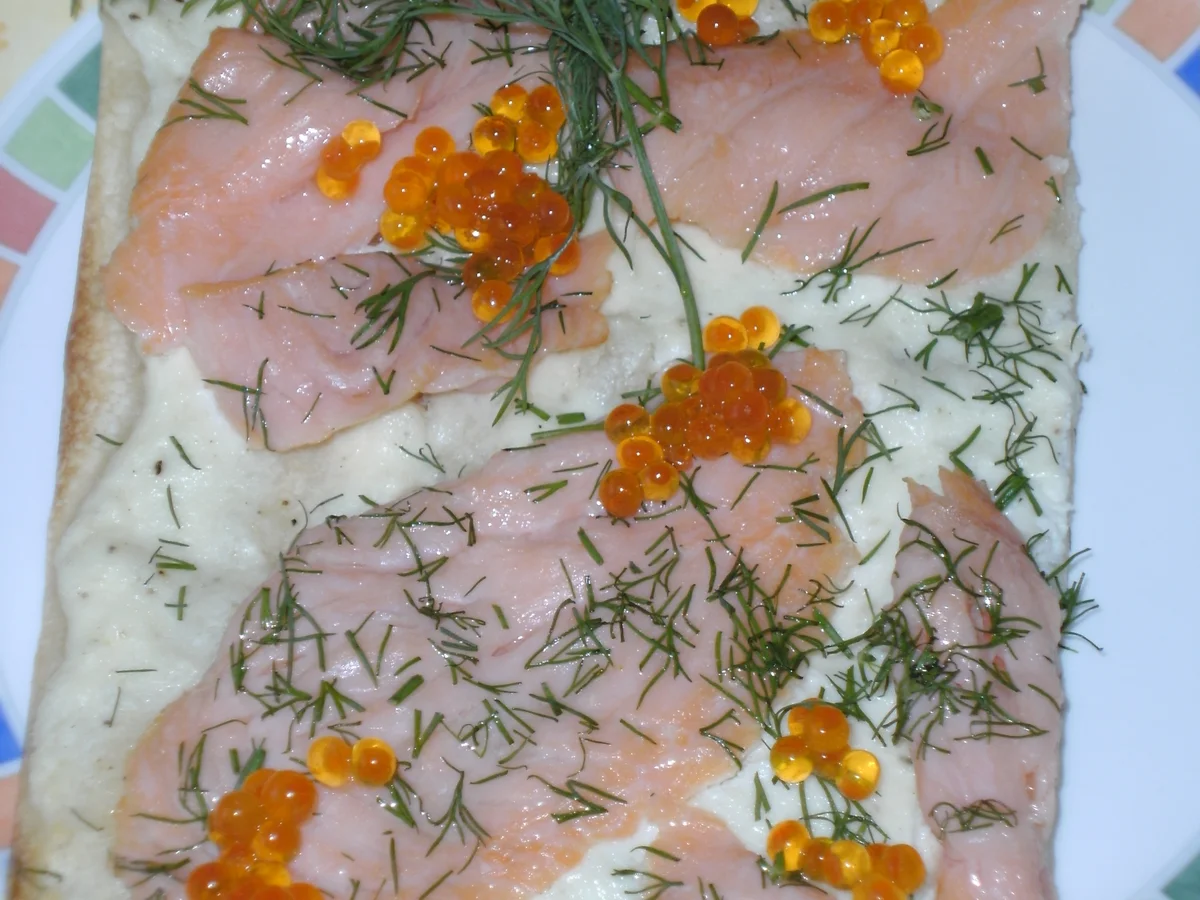 Flammkuchen mit Lachs - Rezept - Bild Nr. 610