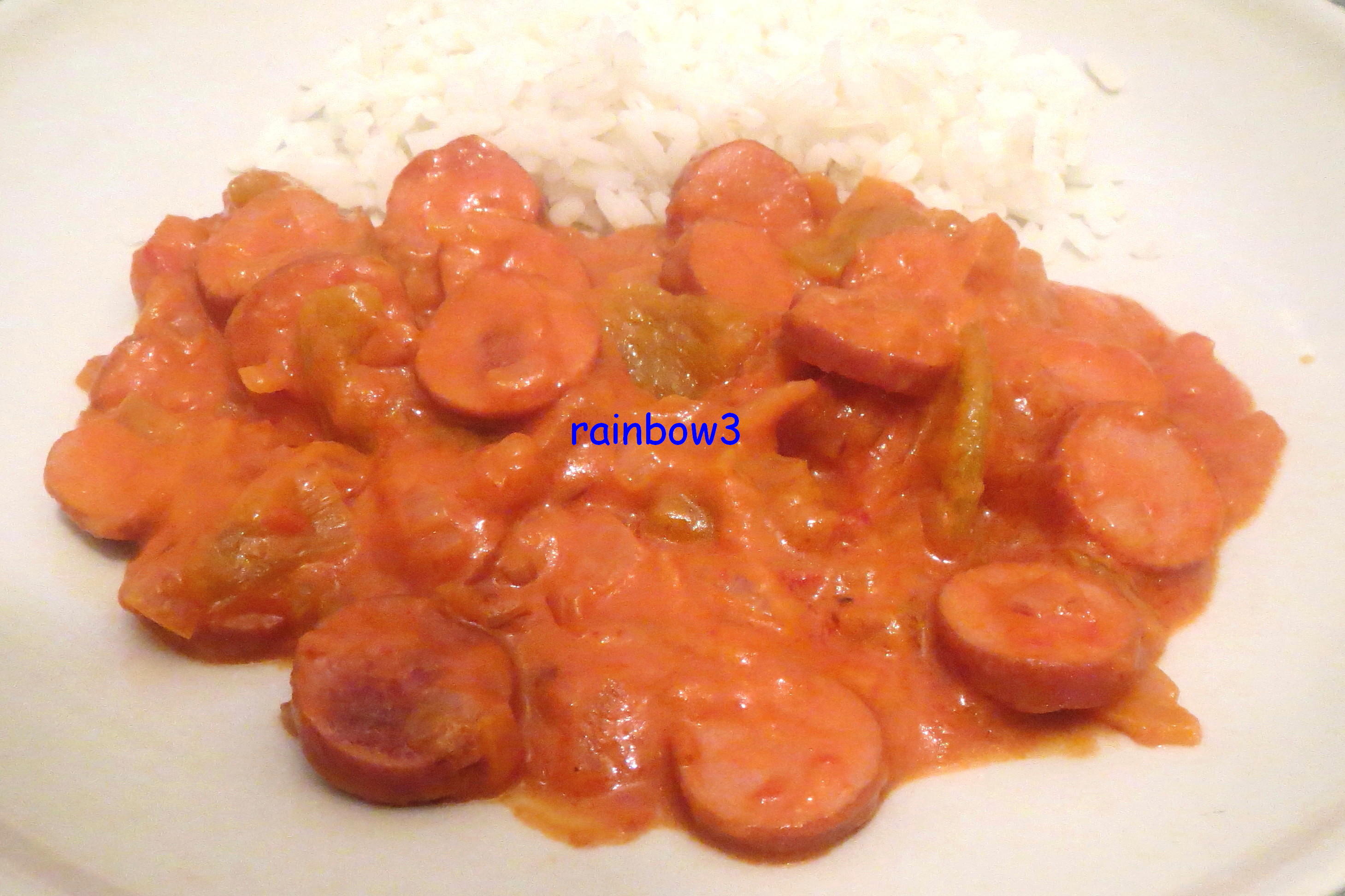 Bilder für Kochen: Würstchen-Gulasch mit Paprika - Rezept